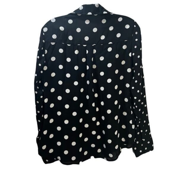 Express Polka Dots Long Sleeves Button Up The Portofino Shirt‎ Small - Picture 3 of 4